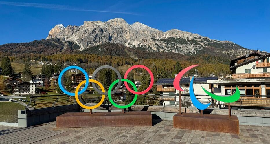 Photo du symbole des JO à Milan-Cortina